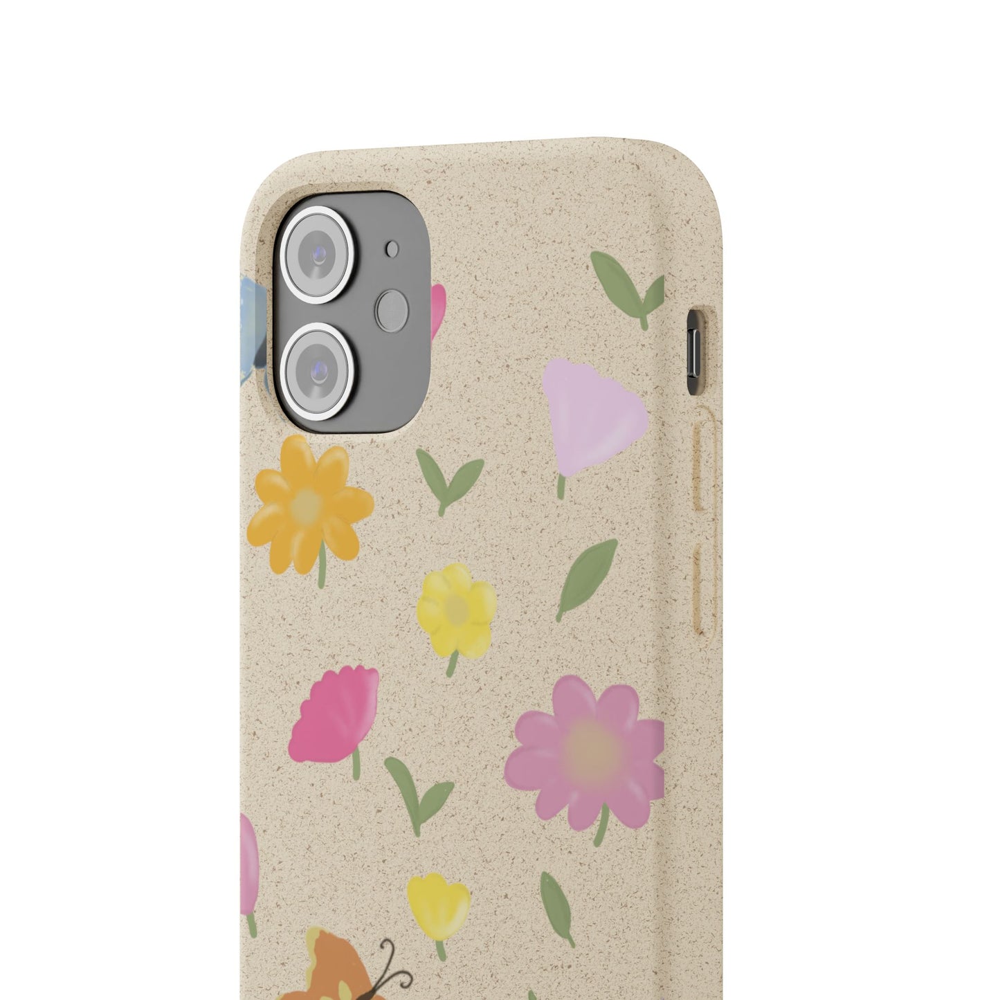 Eco-Friendly Floral iPhone Case - Biodegradable & Stylish