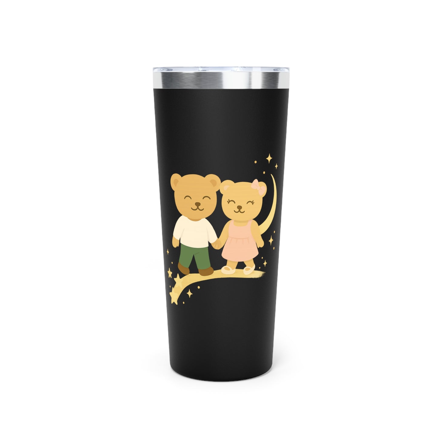 Cozy Bear Couple Tumbler – 22oz Insulated Travel Mug for Everyday Use