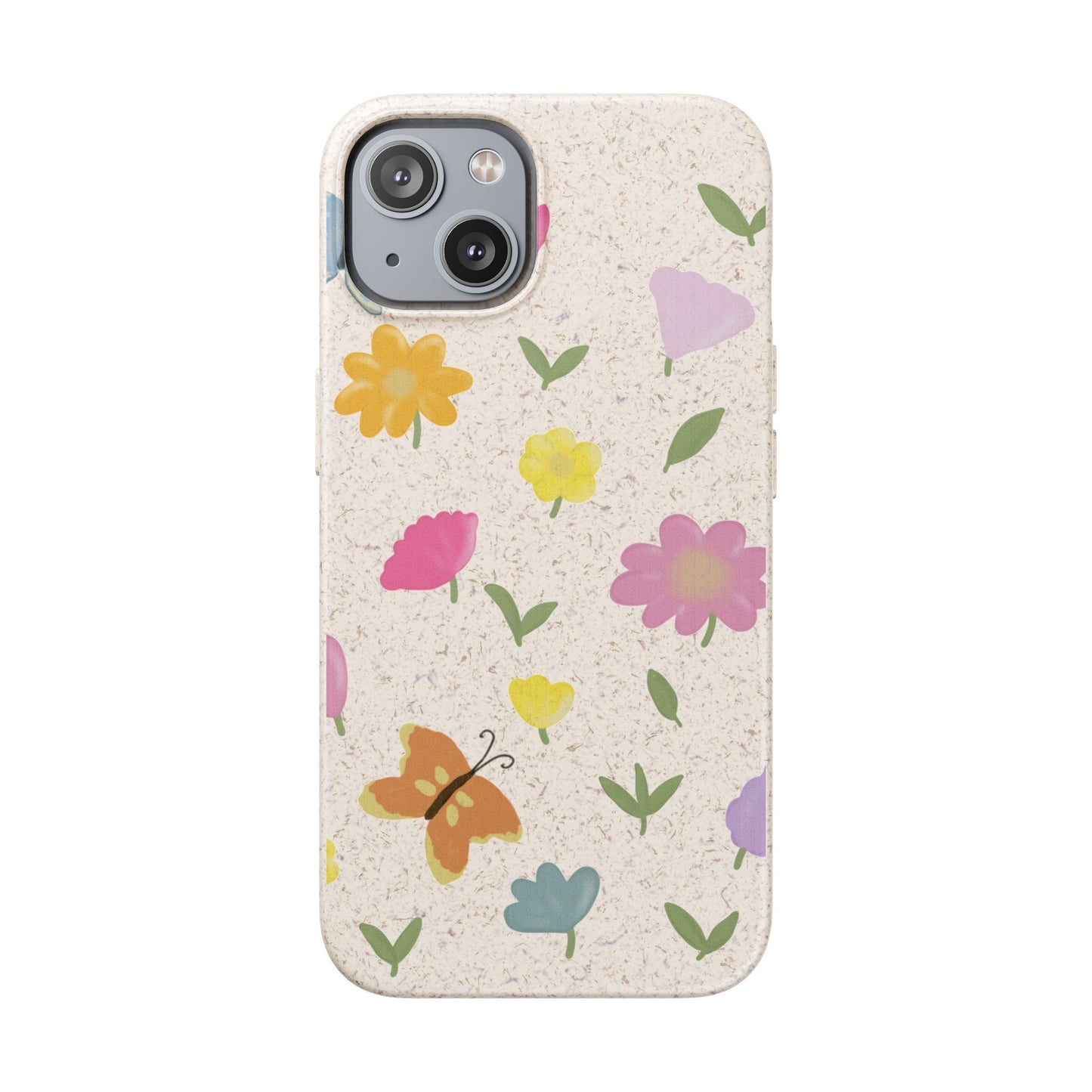Eco-Friendly Floral iPhone Case - Biodegradable & Stylish