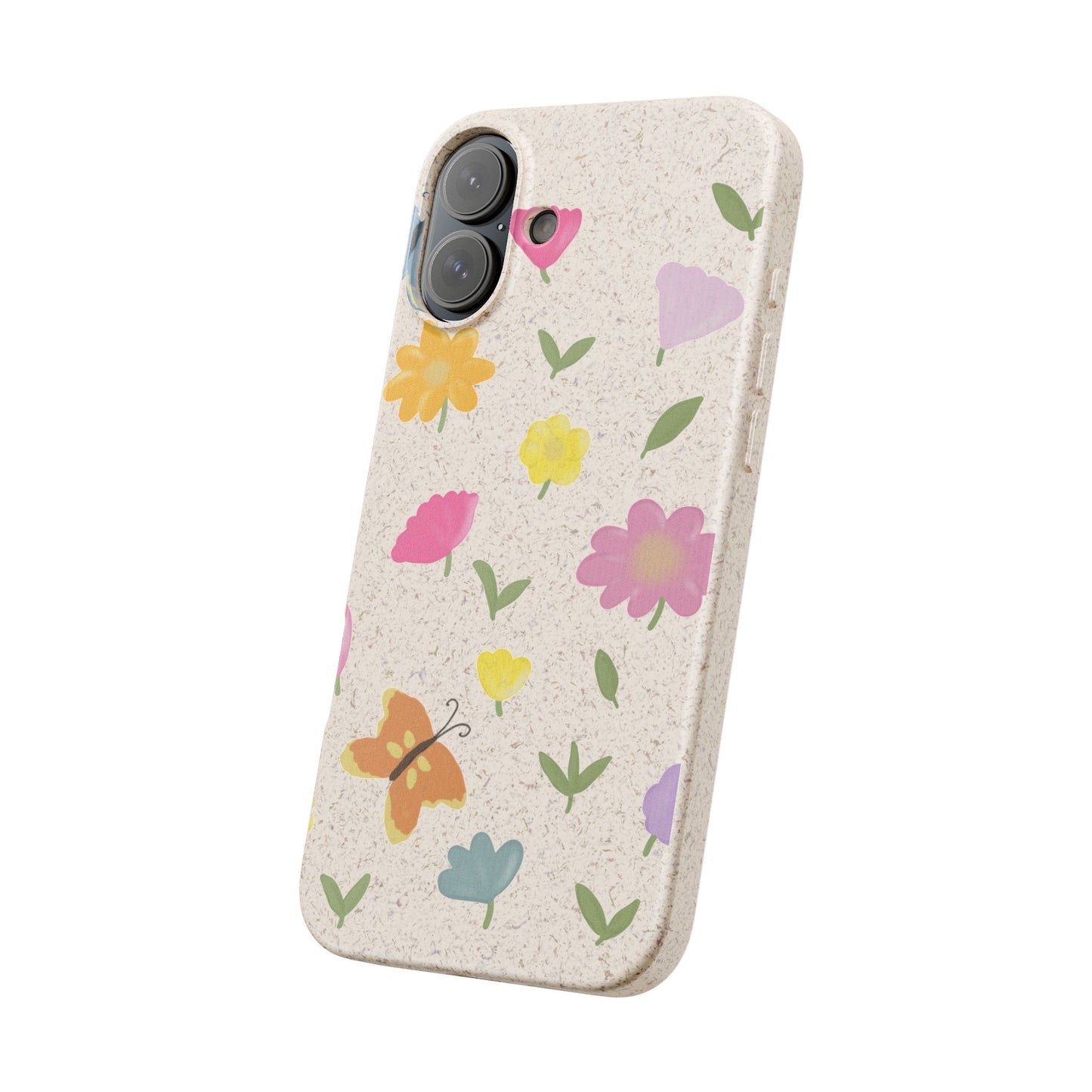 Eco-Friendly Floral iPhone Case - Biodegradable & Stylish