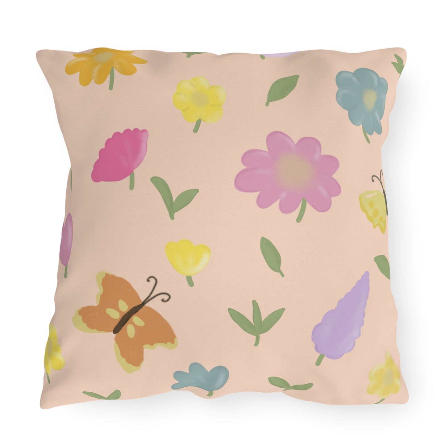 Colorful Floral Outdoor Pillows for Garden and Patio Decor
