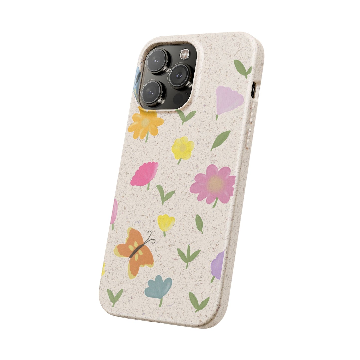 Eco-Friendly Floral iPhone Case - Biodegradable & Stylish