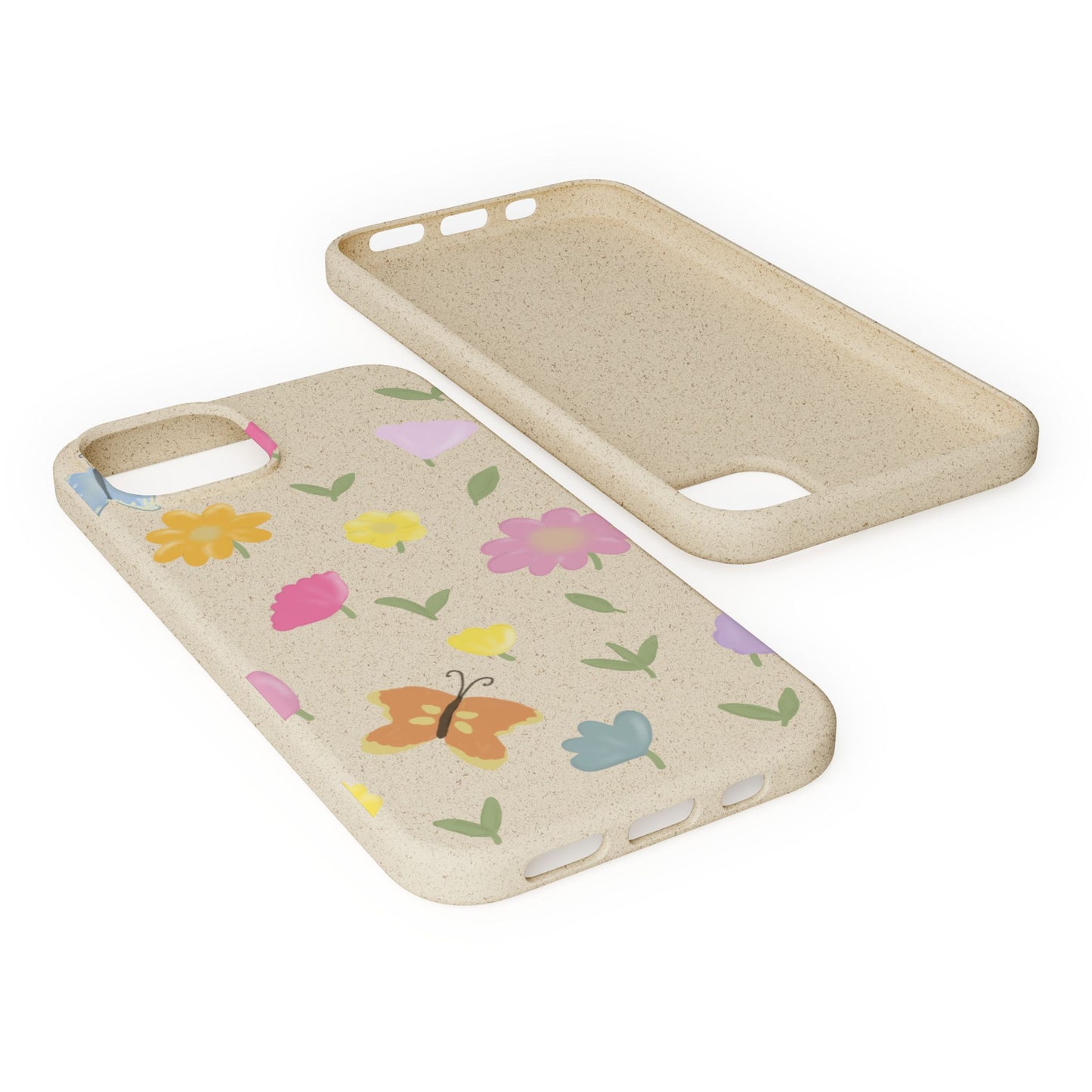 Eco-Friendly Floral iPhone Case - Biodegradable & Stylish