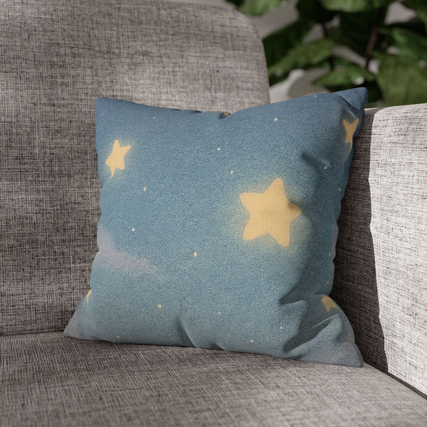 Whispers of a Dream Pillow Cover | Starry Night Cozy Cushion