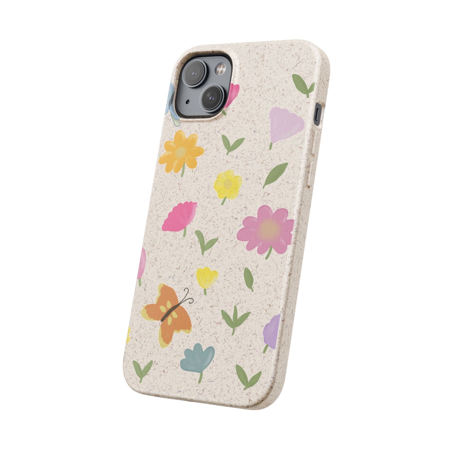 Eco-Friendly Floral iPhone Case - Biodegradable & Stylish