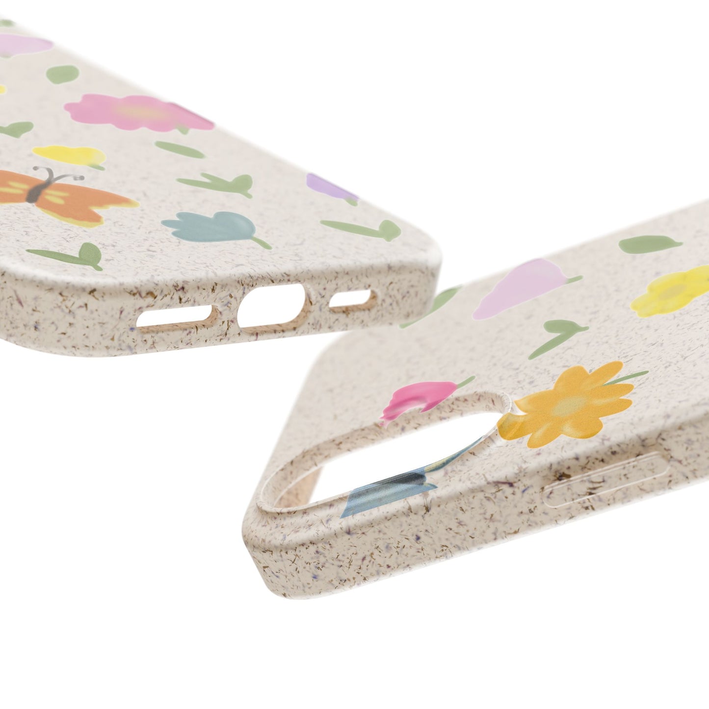 Eco-Friendly Floral iPhone Case - Biodegradable & Stylish