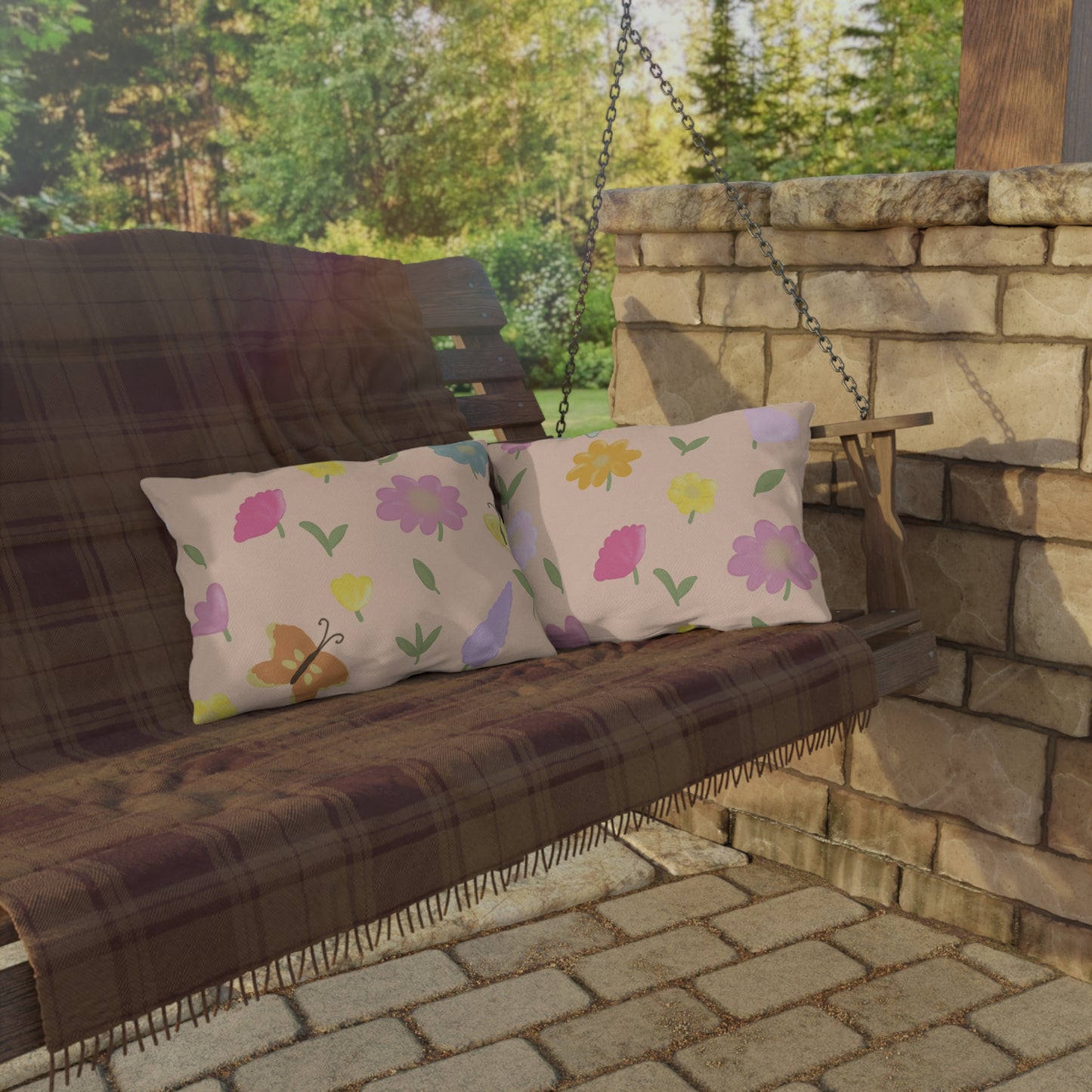Colorful Floral Outdoor Pillows for Garden and Patio Decor