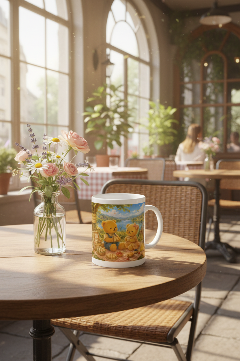 The Days We Keep Ceramic Mug | Cozy Summer Picnic Coffee Cup