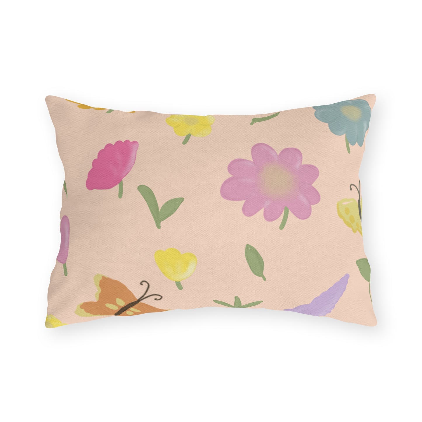 Colorful Floral Outdoor Pillows for Garden and Patio Decor