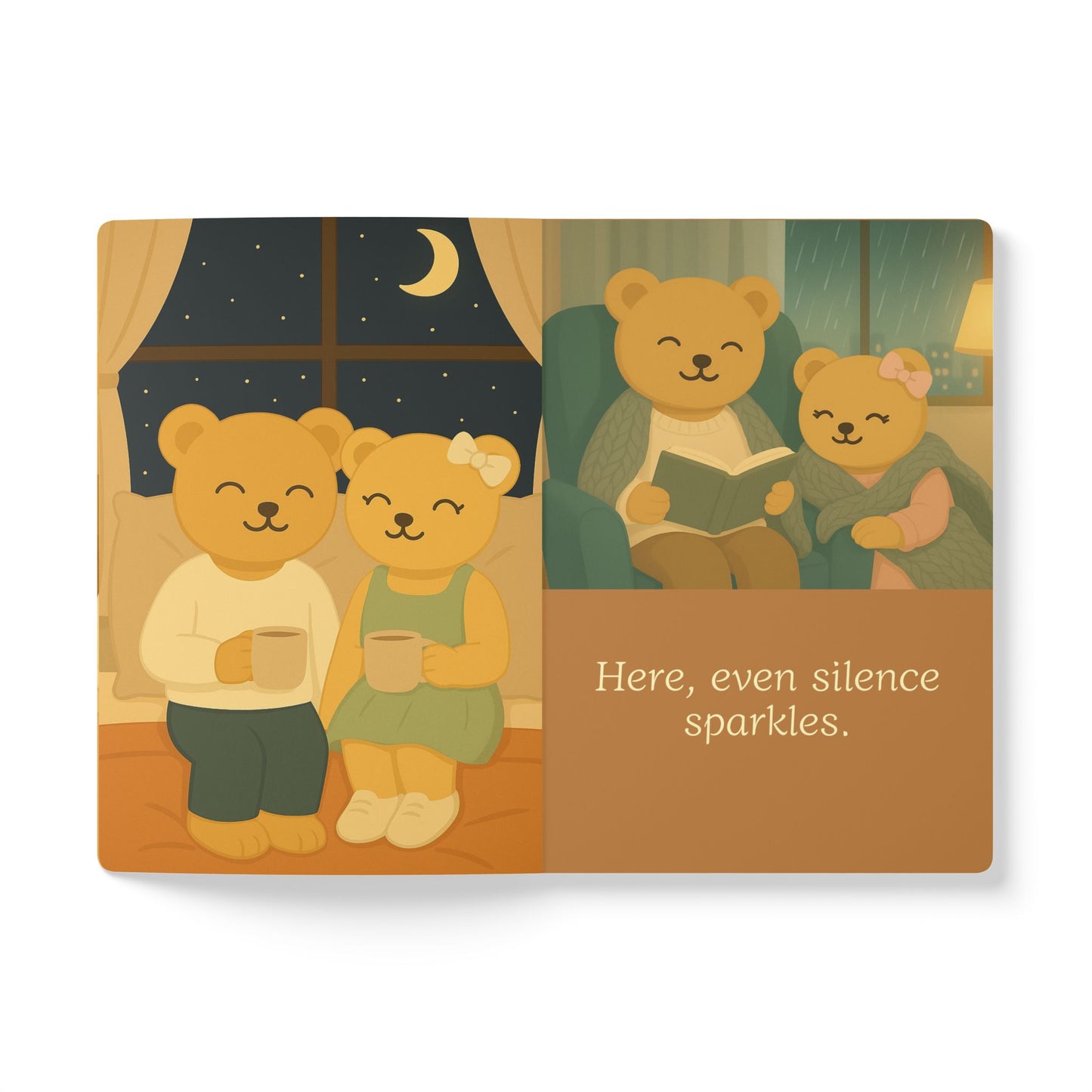 Cozy Space Journal with Quotes – Autumn Bear Design Writing Notebook