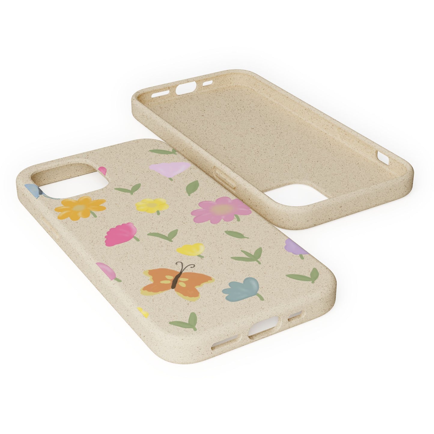 Eco-Friendly Floral iPhone Case - Biodegradable & Stylish