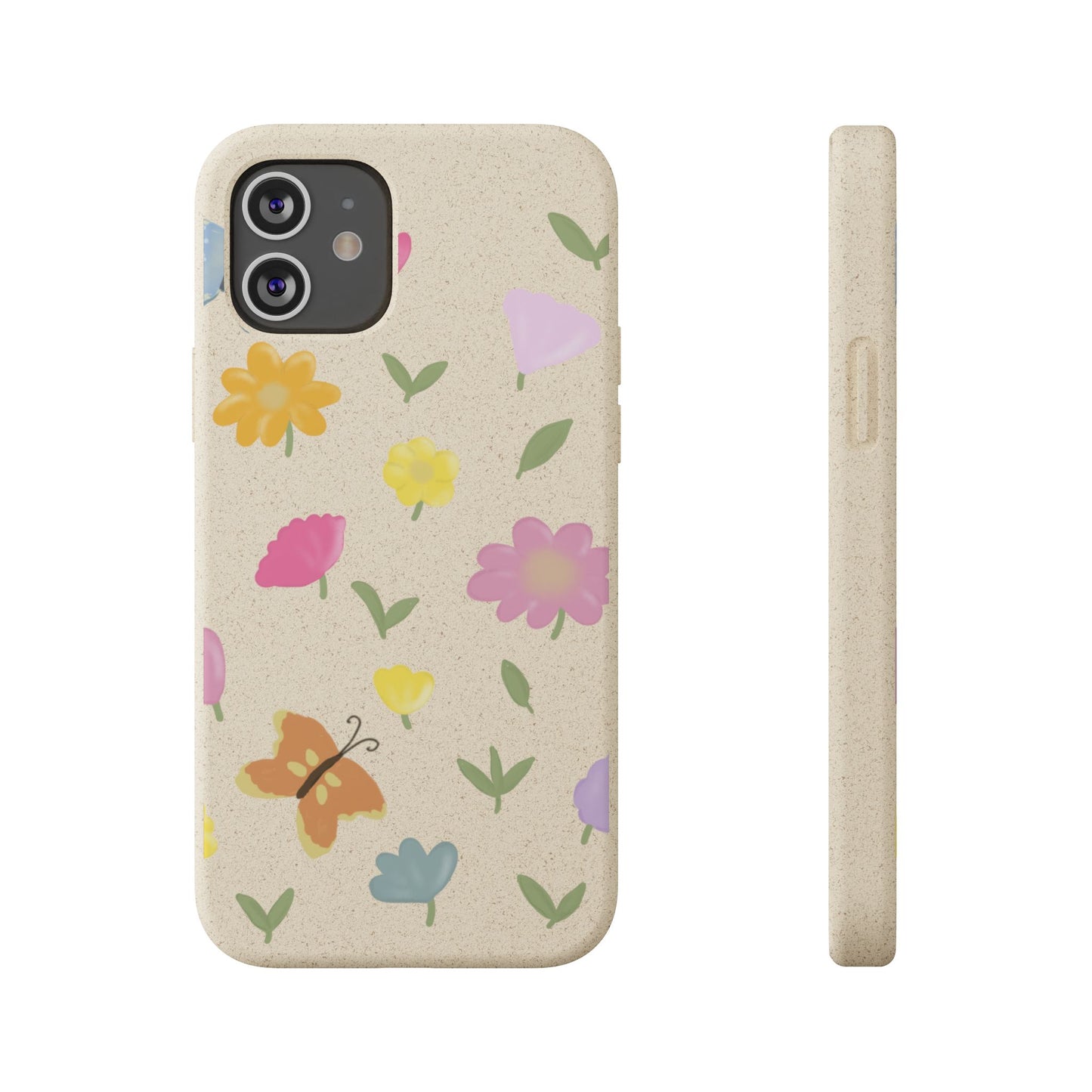 Eco-Friendly Floral iPhone Case - Biodegradable & Stylish