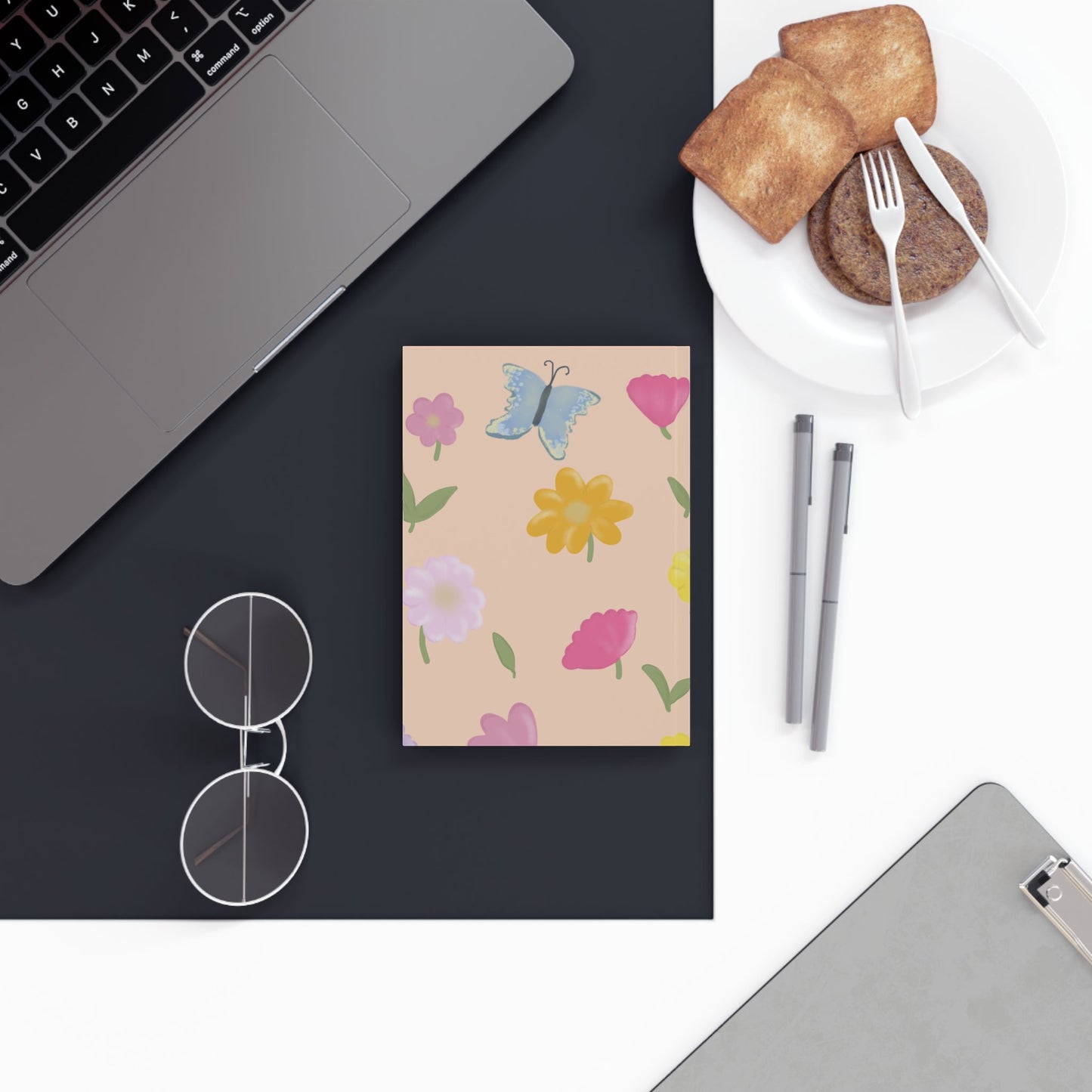 Colorful Floral Hard Backed Journal - Inspiring Creativity & Reflection