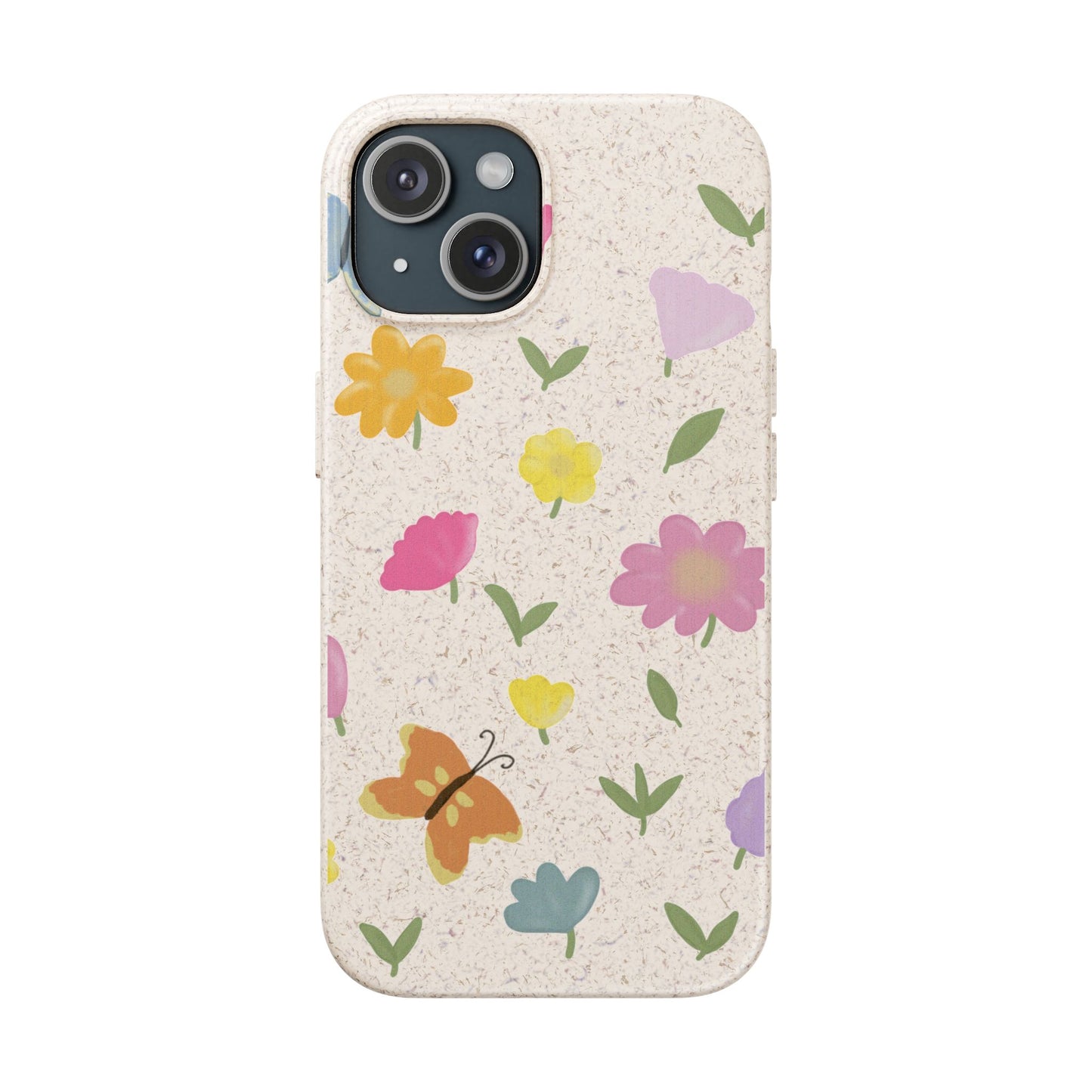 Eco-Friendly Floral iPhone Case - Biodegradable & Stylish