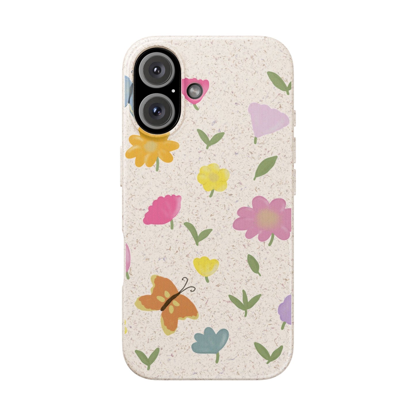 Eco-Friendly Floral iPhone Case - Biodegradable & Stylish