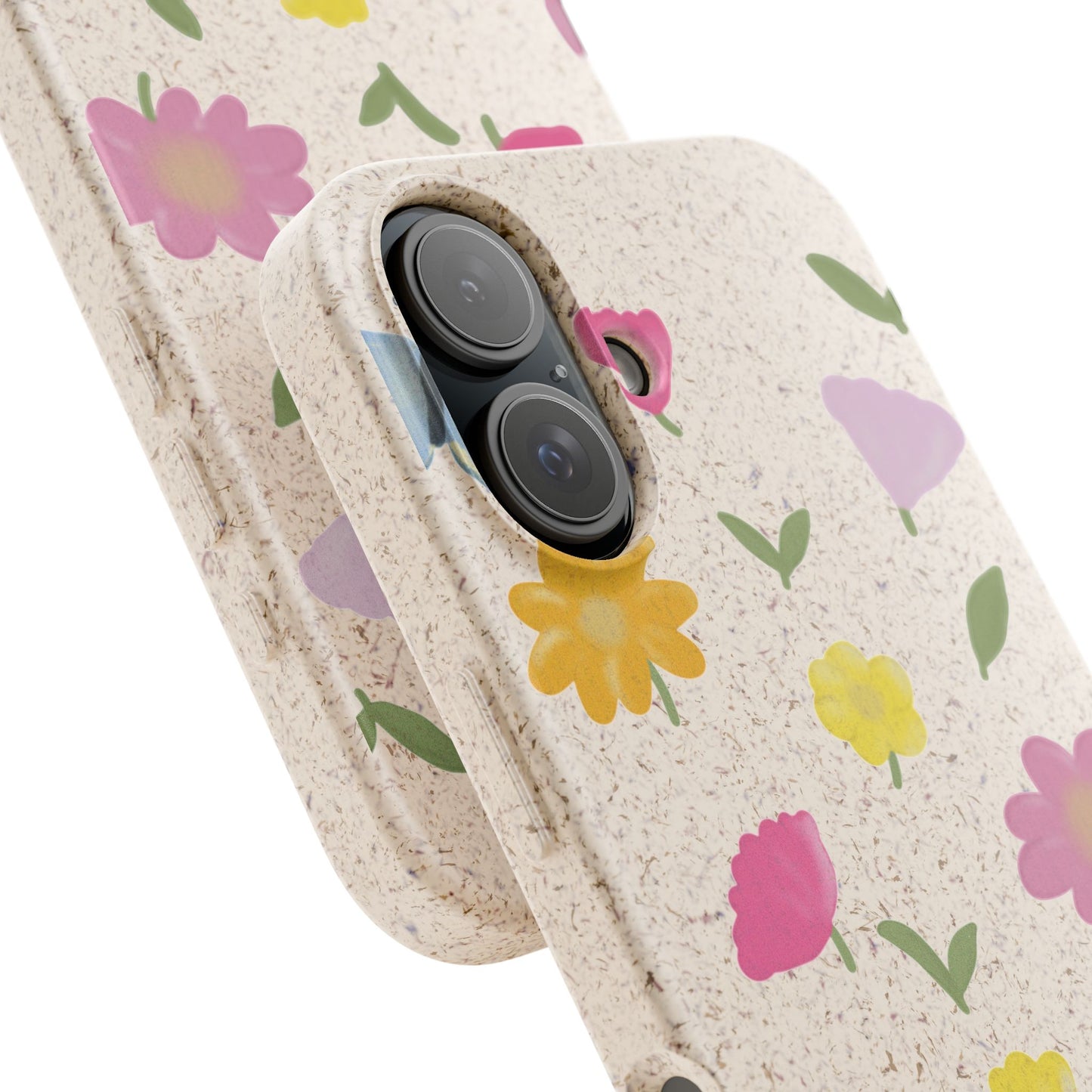 Eco-Friendly Floral iPhone Case - Biodegradable & Stylish