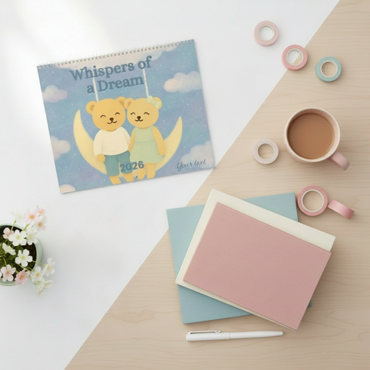 Whispers of a Dream 2026 Wall Calendar | Aimerish Inspirational Décor