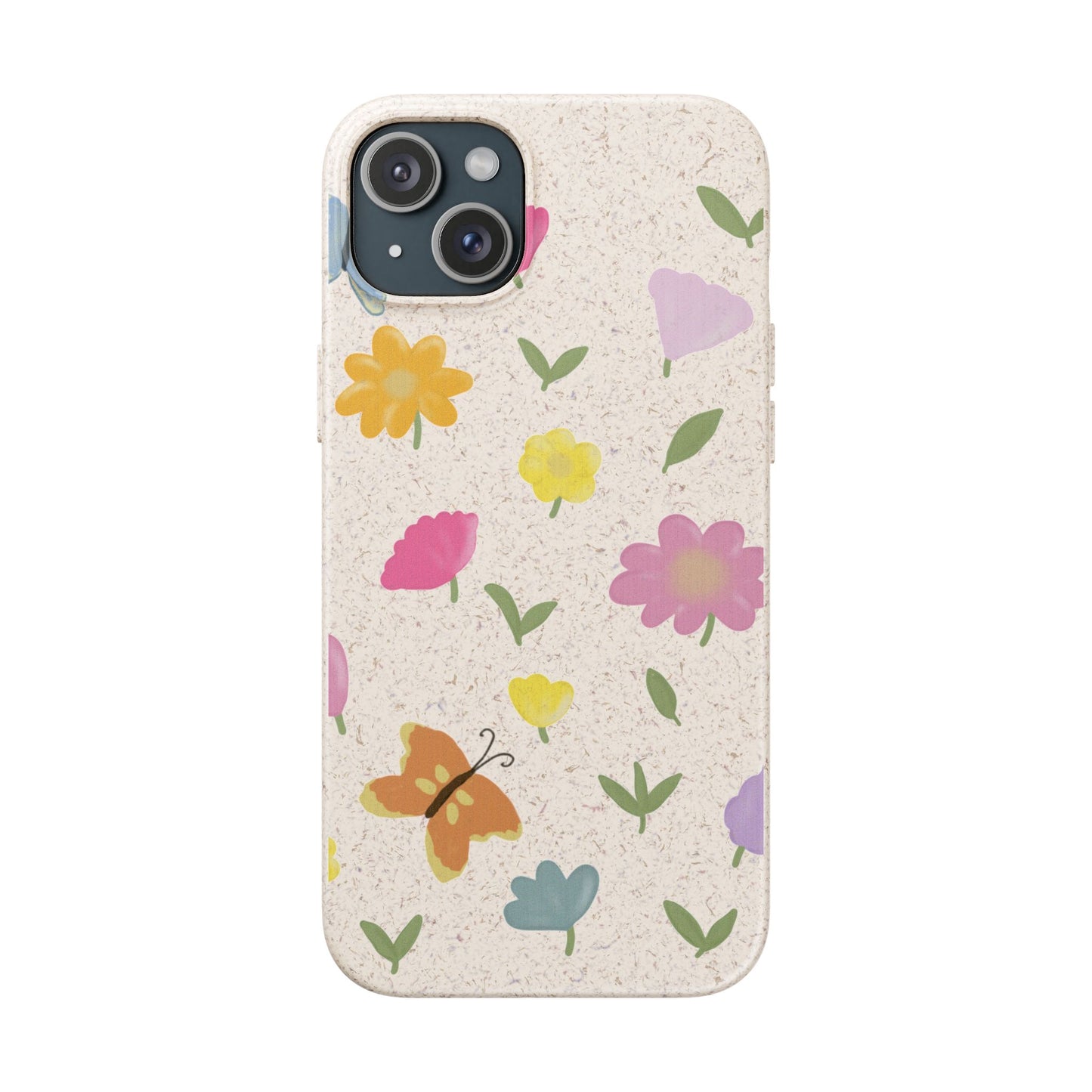 Eco-Friendly Floral iPhone Case - Biodegradable & Stylish