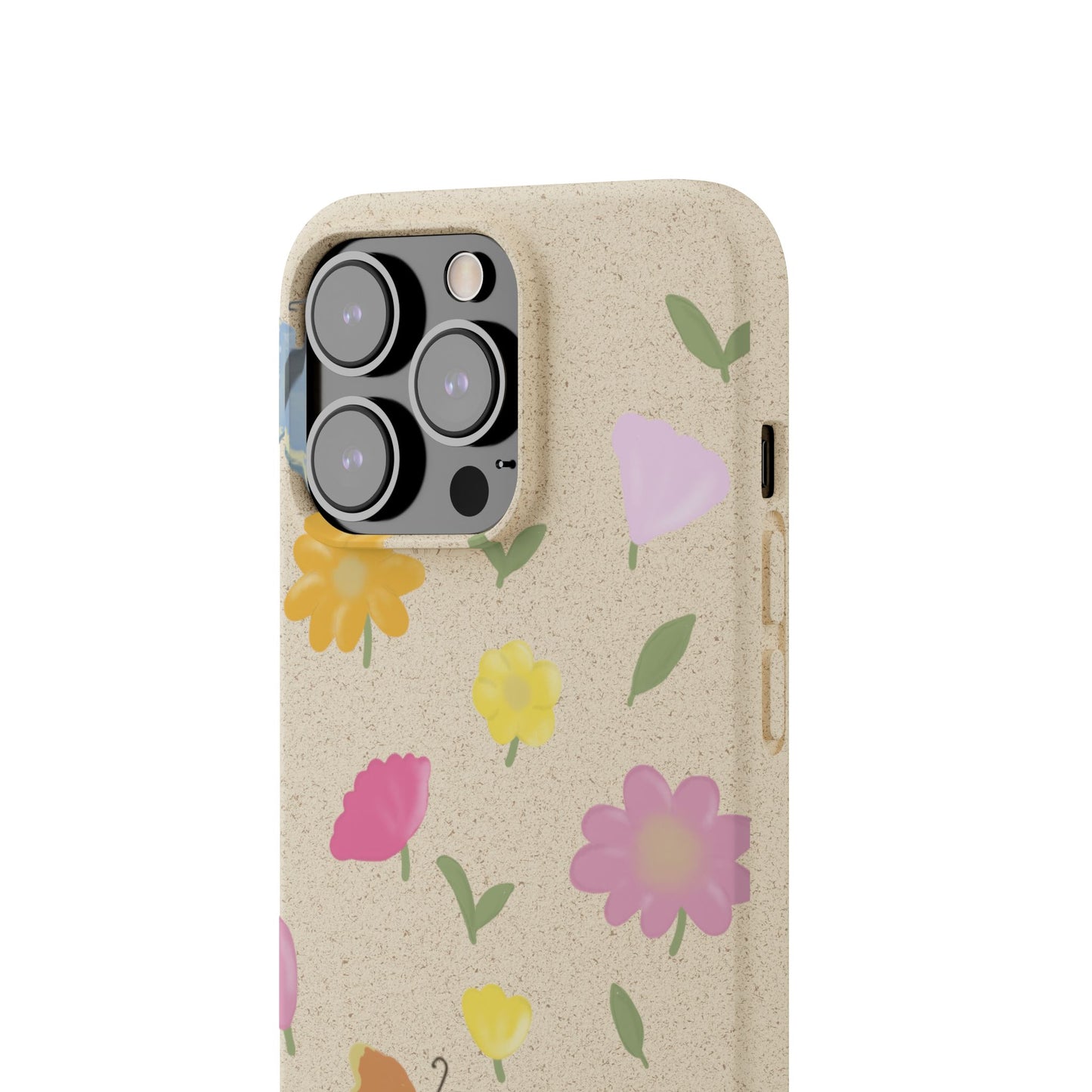Eco-Friendly Floral iPhone Case - Biodegradable & Stylish