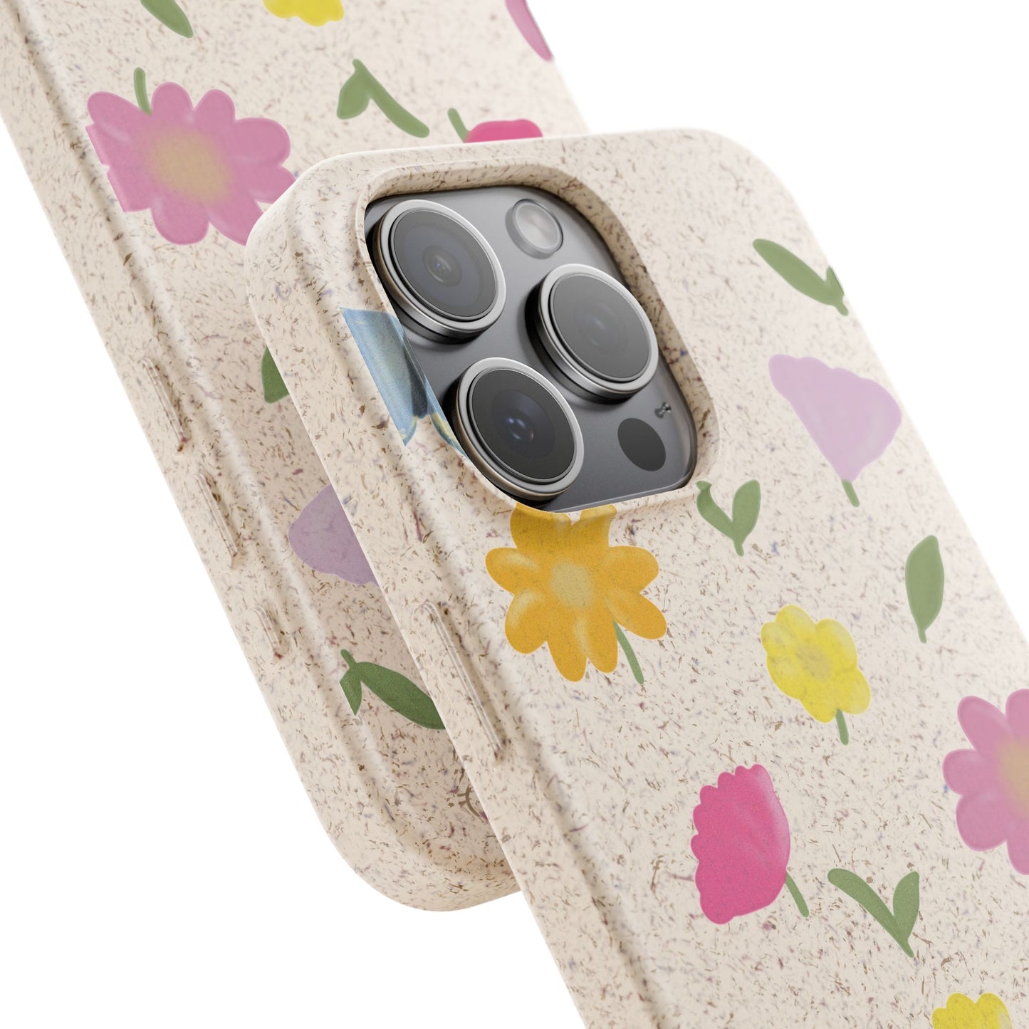 Eco-Friendly Floral iPhone Case - Biodegradable & Stylish
