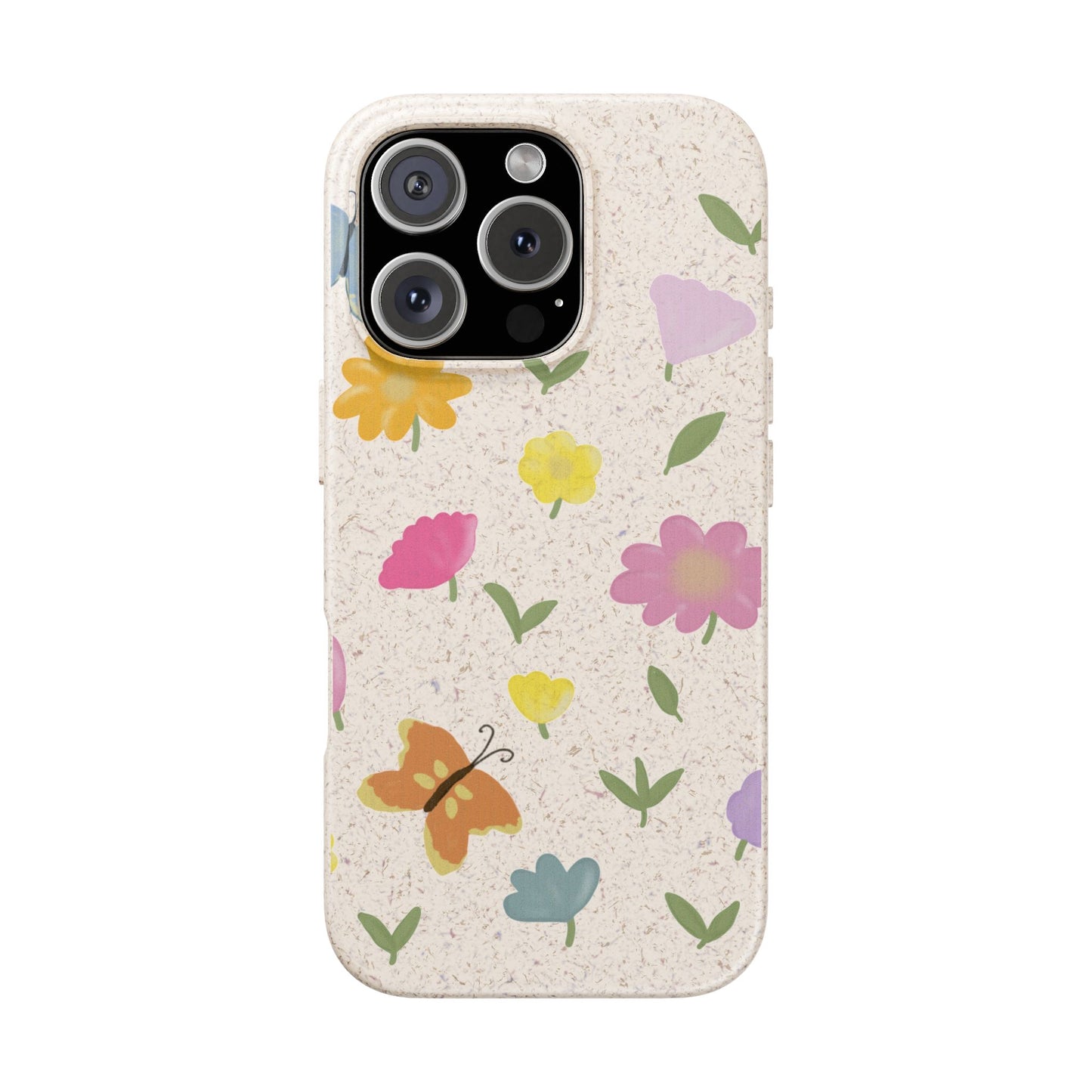 Eco-Friendly Floral iPhone Case - Biodegradable & Stylish