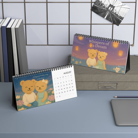Whispers of a Dream 2026 Desk Calendar | Aimerish Inspirational Gift