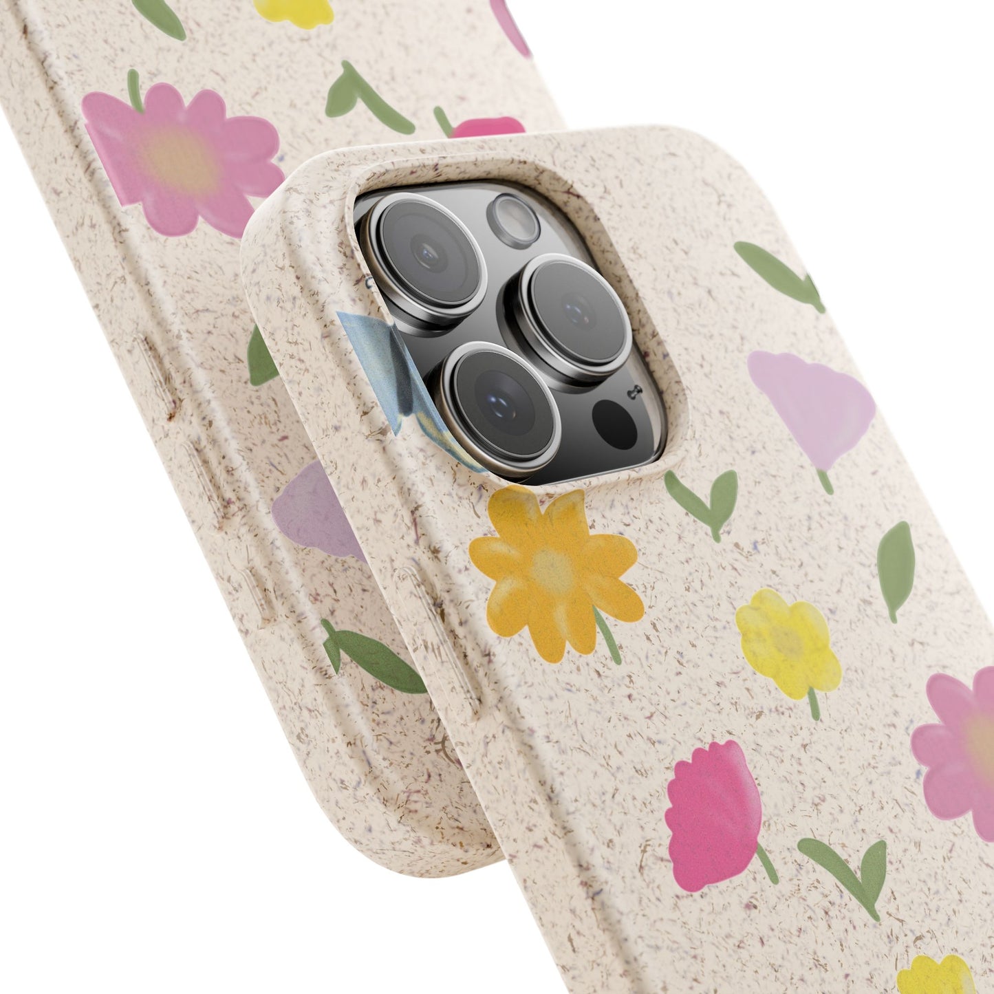 Eco-Friendly Floral iPhone Case - Biodegradable & Stylish