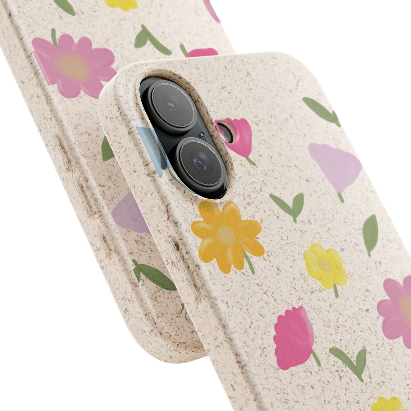 Eco-Friendly Floral iPhone Case - Biodegradable & Stylish