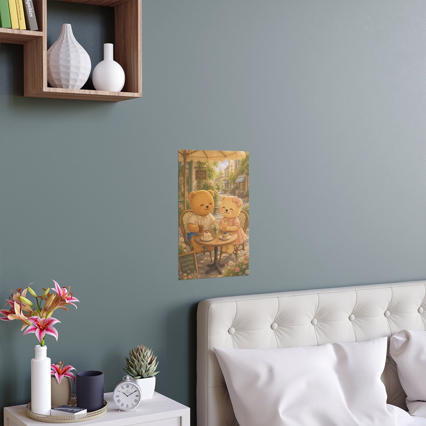 The Days We Keep Art Print | Cozy Summer Café Wall Decor