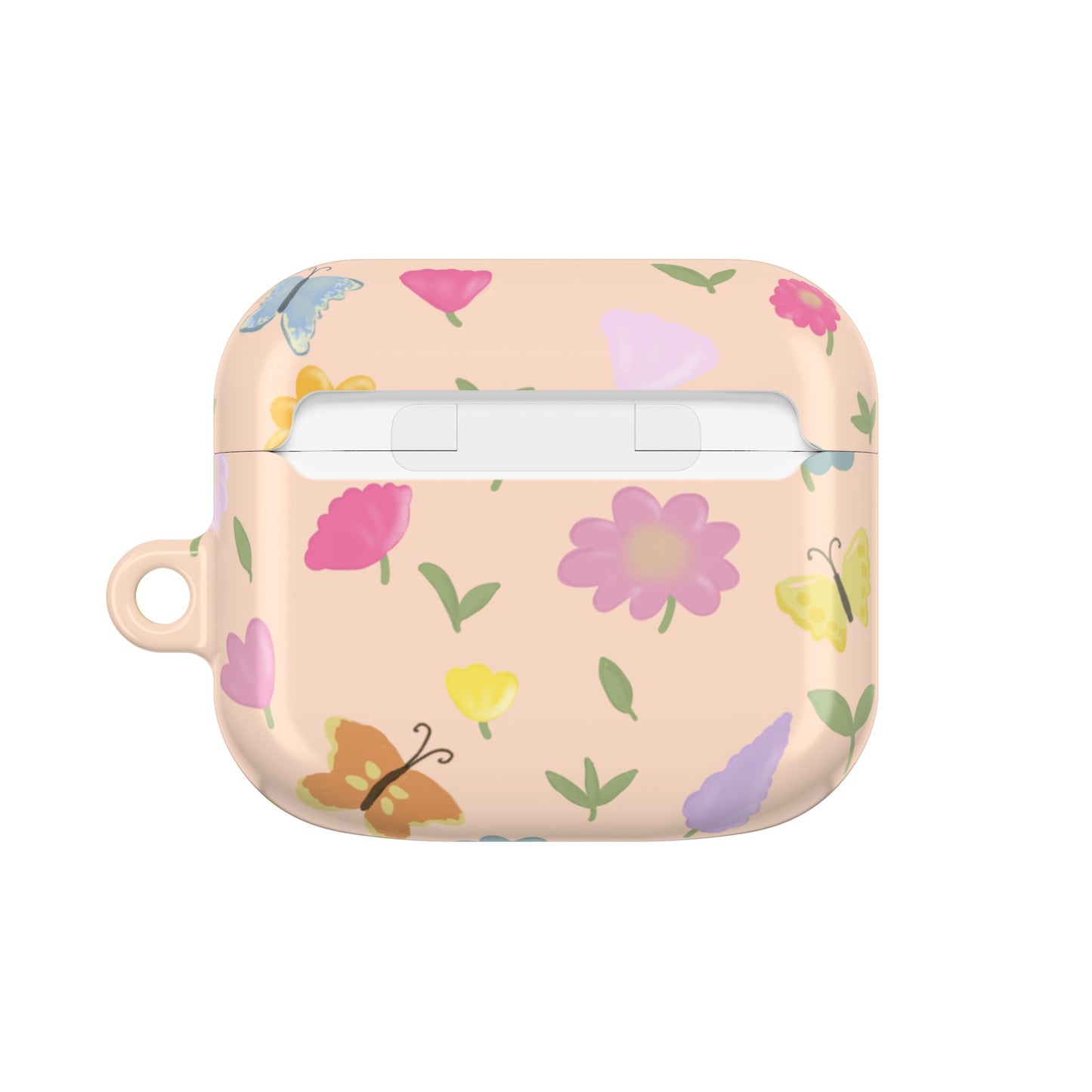Floral AirPod Case - Cute Flower Design for Spring & Everyday Use (Peach)