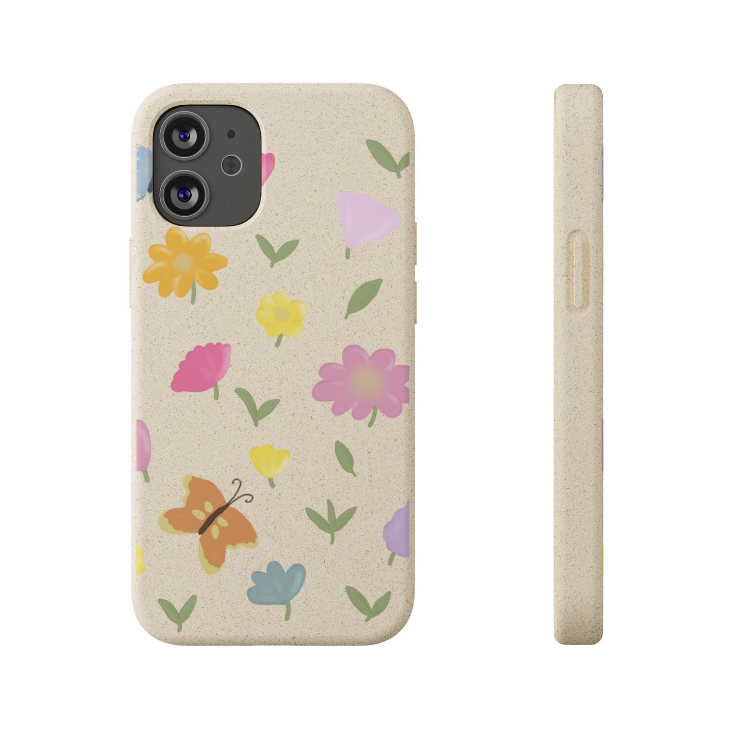 Eco-Friendly Floral iPhone Case - Biodegradable & Stylish