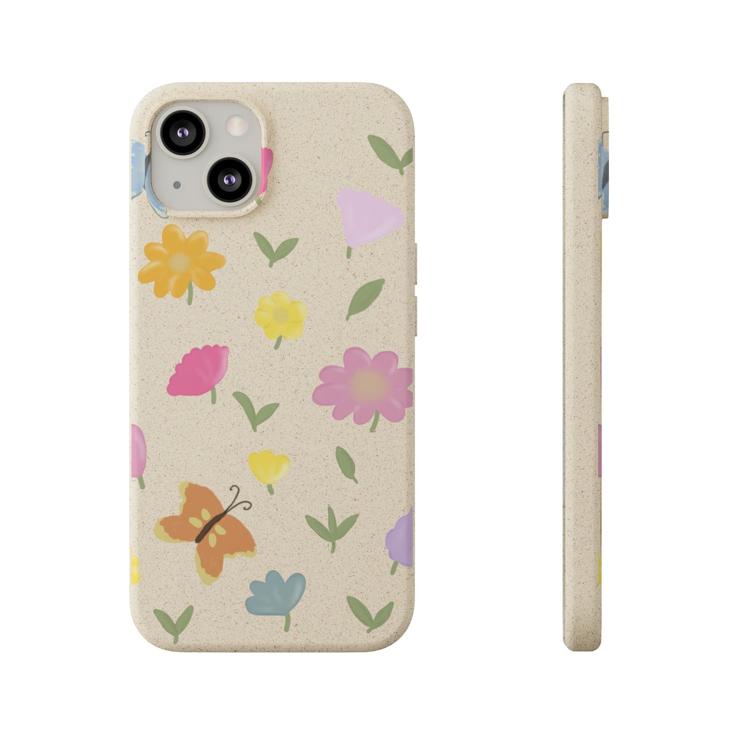 Eco-Friendly Floral iPhone Case - Biodegradable & Stylish