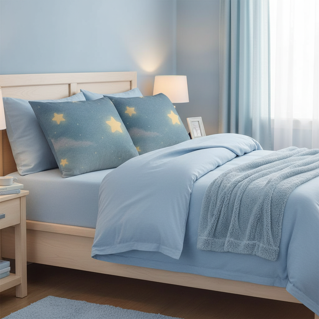 Whispers of a Dream Pillow Cover | Starry Night Cozy Cushion