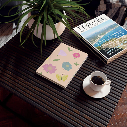 Colorful Floral Hard Backed Journal - Inspiring Creativity & Reflection