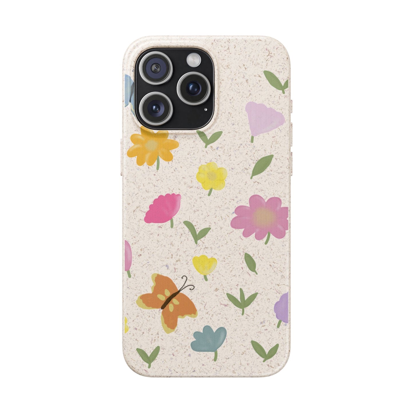 Eco-Friendly Floral iPhone Case - Biodegradable & Stylish