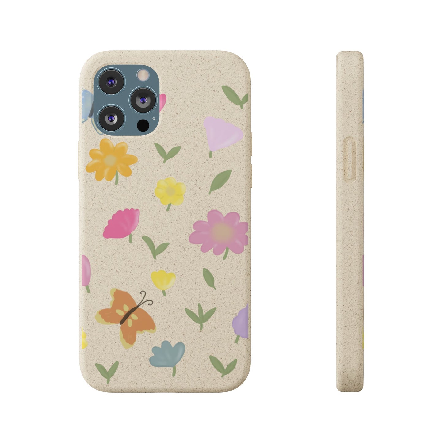 Eco-Friendly Floral iPhone Case - Biodegradable & Stylish