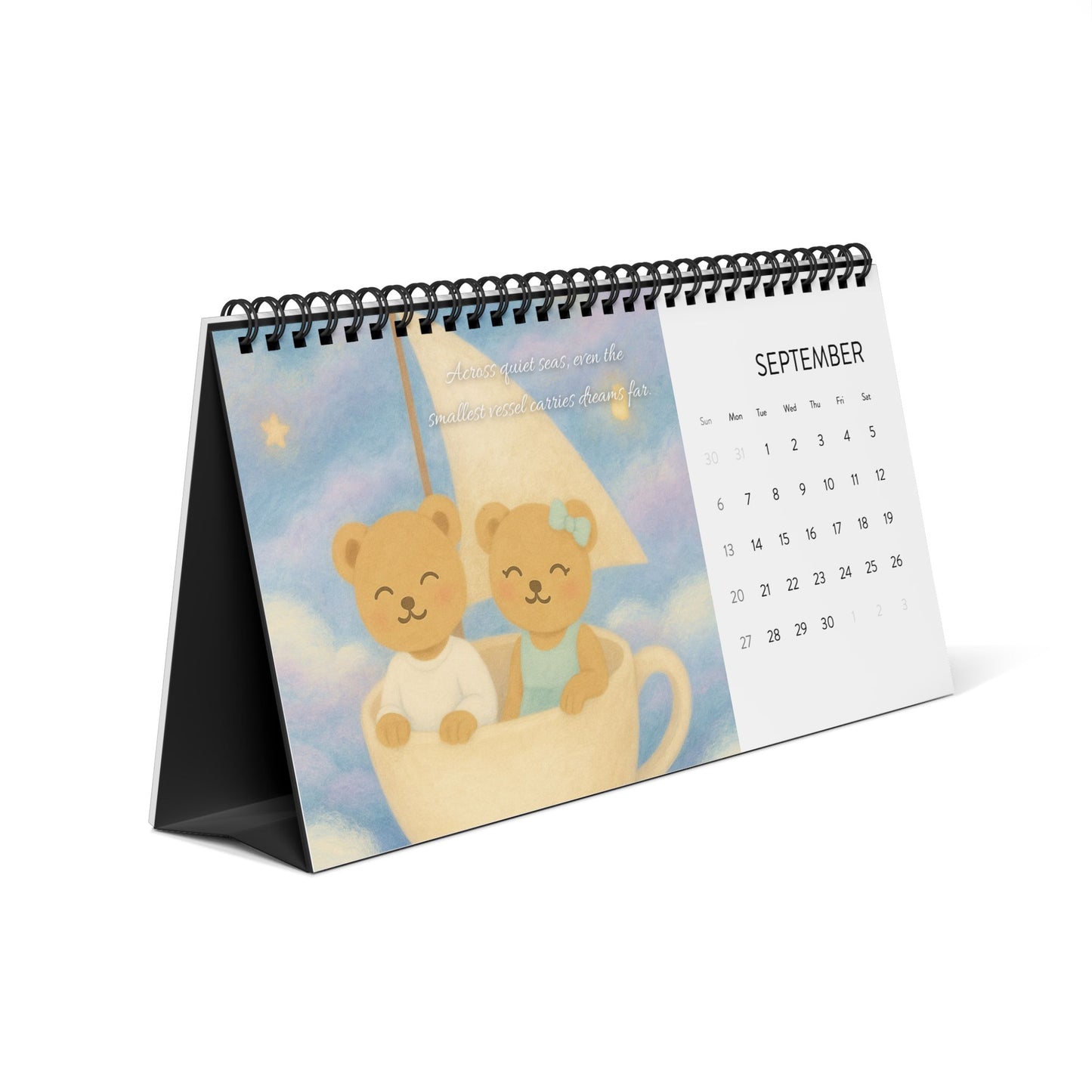 Whispers of a Dream 2026 Desk Calendar | Aimerish Inspirational Gift