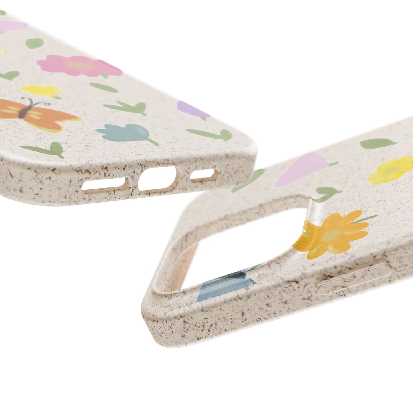 Eco-Friendly Floral iPhone Case - Biodegradable & Stylish