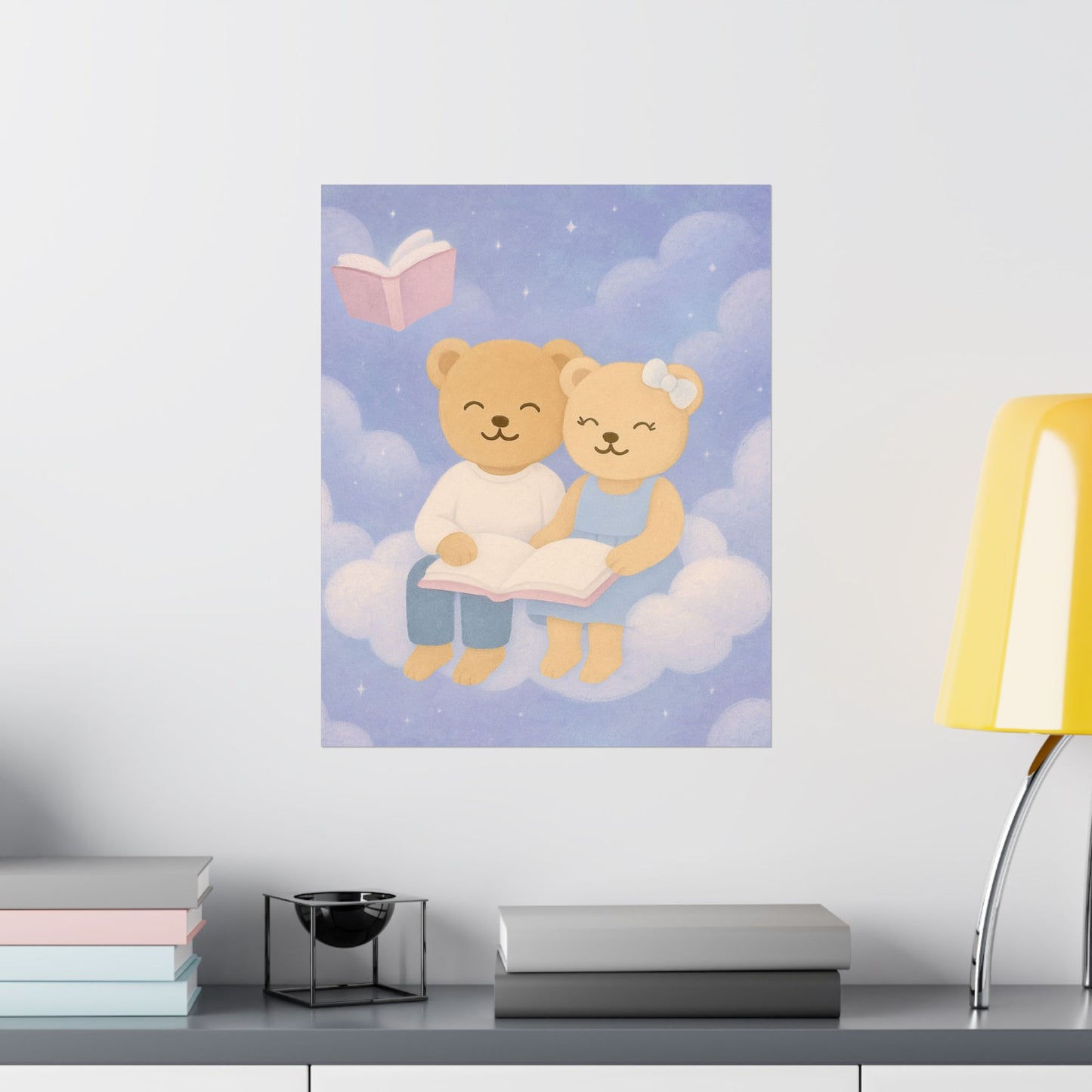 Whispers of a Dream Poster | Floating Book Nook Wall Art
