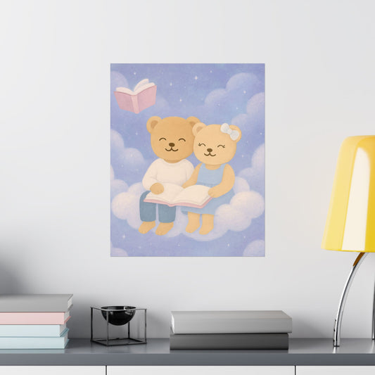 Whispers of a Dream Poster | Floating Book Nook Wall Art