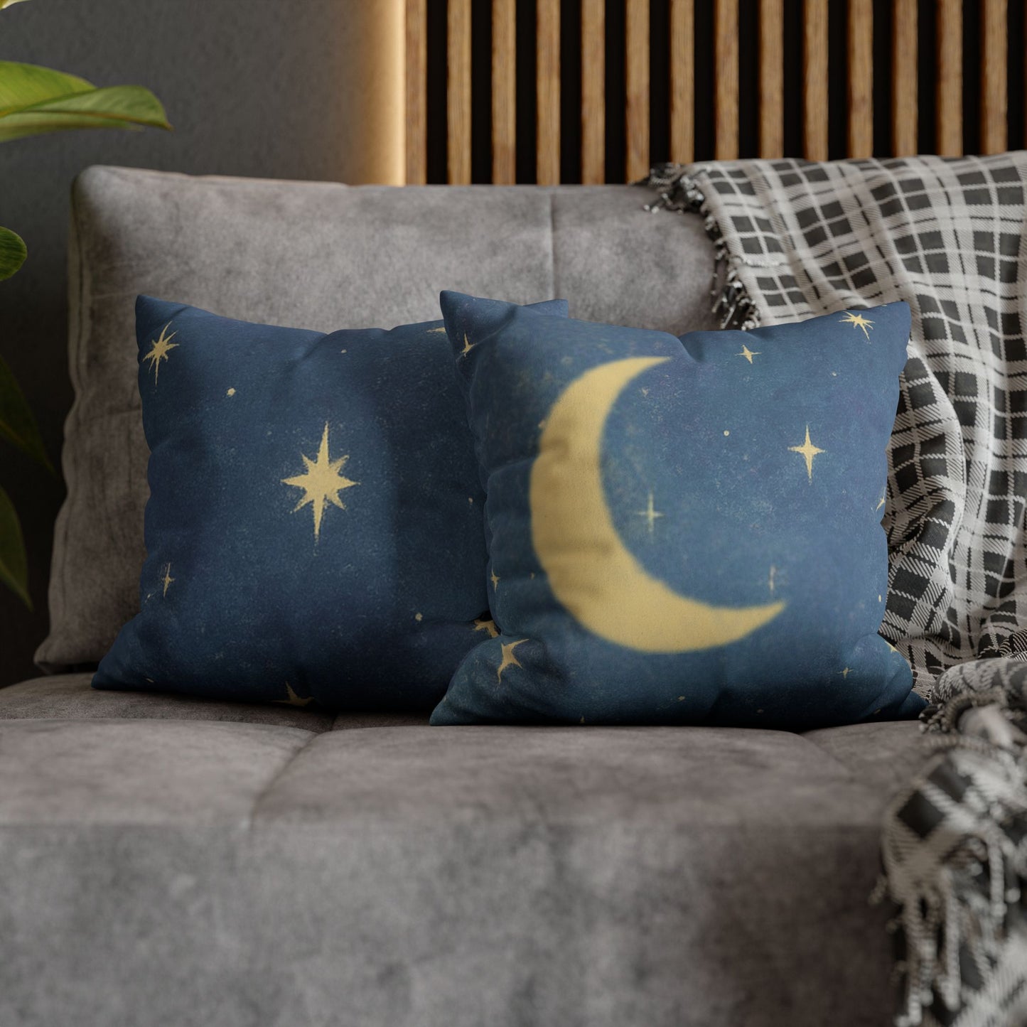 Whispers of a Dream Pillow Cover | Crescent Moon Cozy Cushion