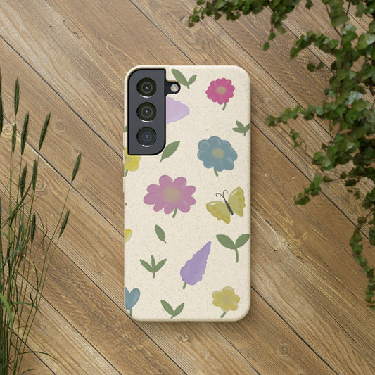 Eco-Friendly Floral Samsung Case - Biodegradable & Stylish