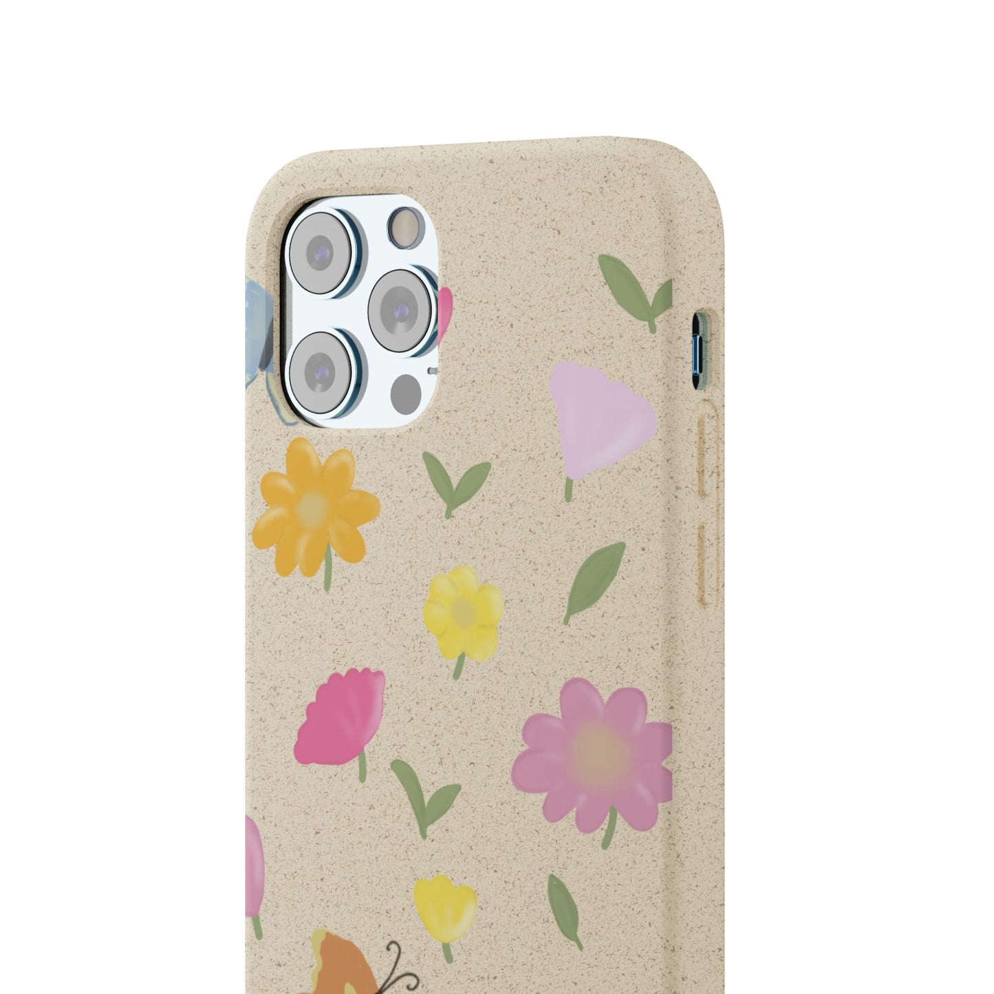 Eco-Friendly Floral iPhone Case - Biodegradable & Stylish