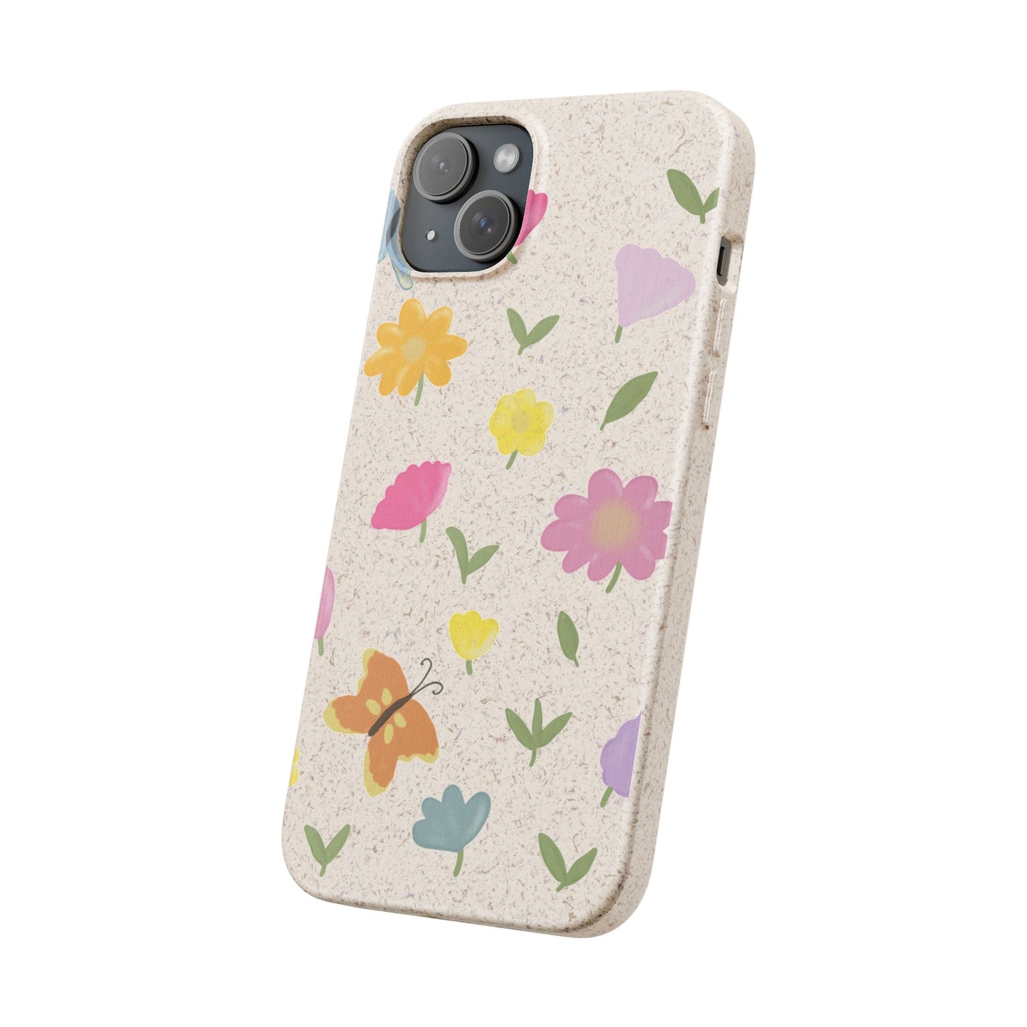 Eco-Friendly Floral iPhone Case - Biodegradable & Stylish