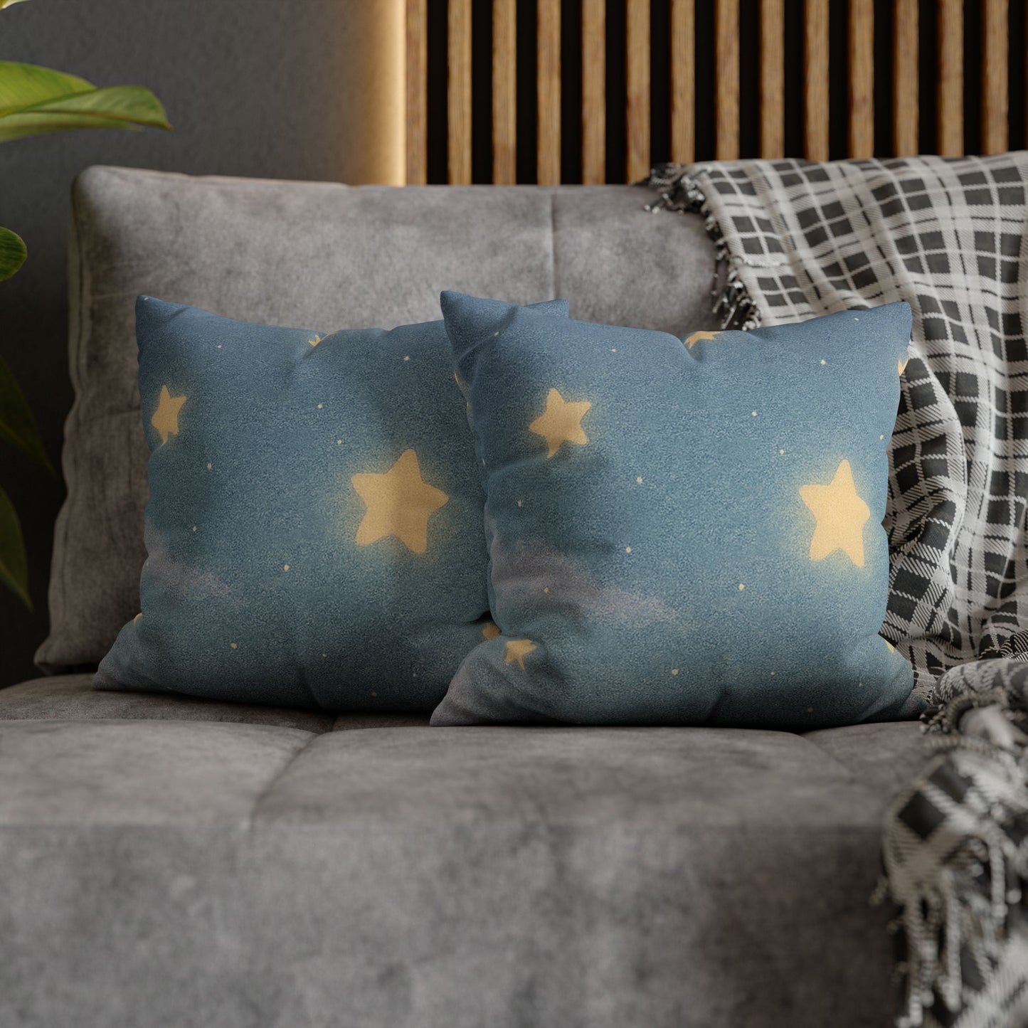 Whispers of a Dream Pillow Cover | Starry Night Cozy Cushion