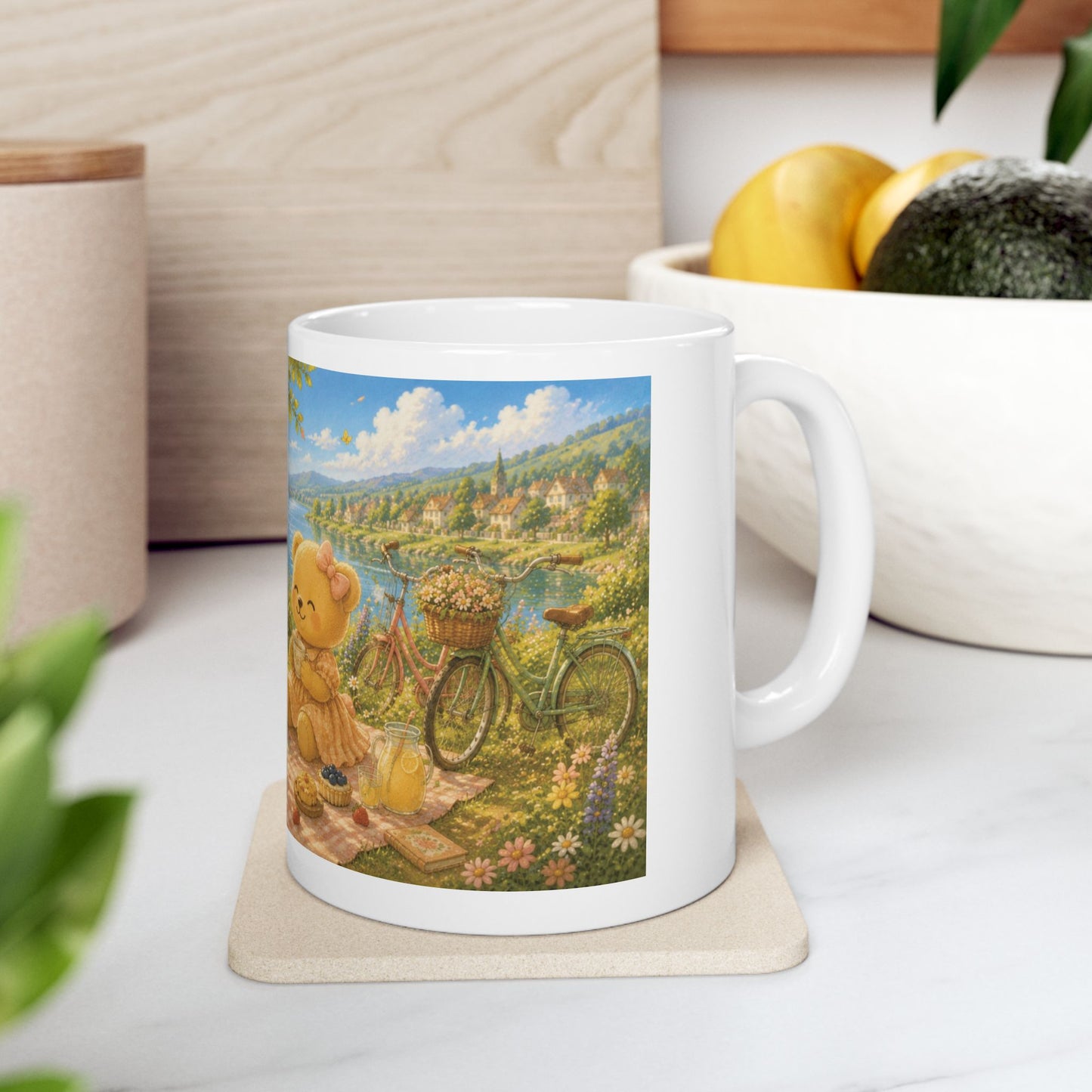 The Days We Keep Ceramic Mug | Cozy Summer Picnic Coffee Cup