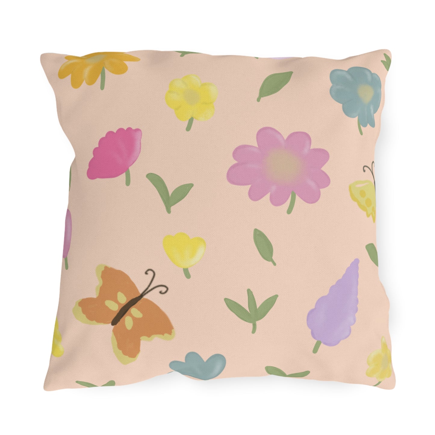 Colorful Floral Outdoor Pillows for Garden and Patio Decor