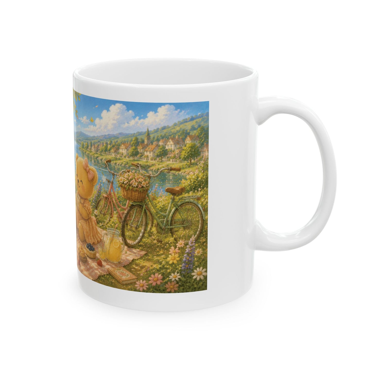 The Days We Keep Ceramic Mug | Cozy Summer Picnic Coffee Cup
