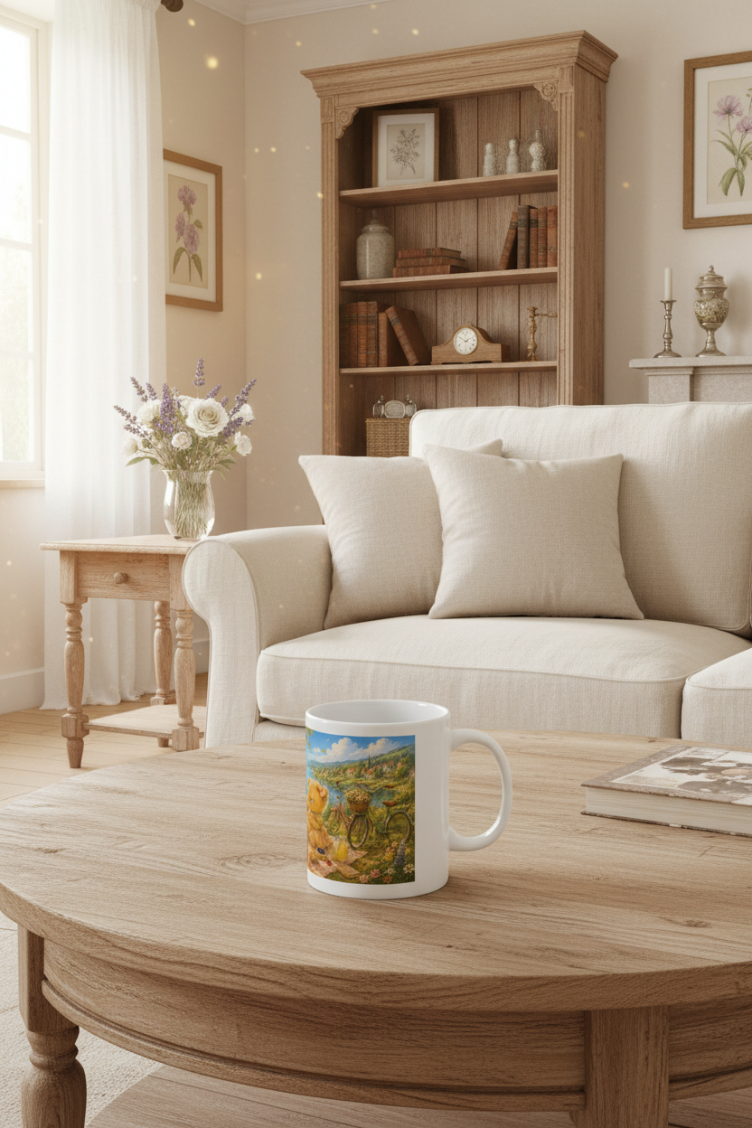 The Days We Keep Ceramic Mug | Cozy Summer Picnic Coffee Cup