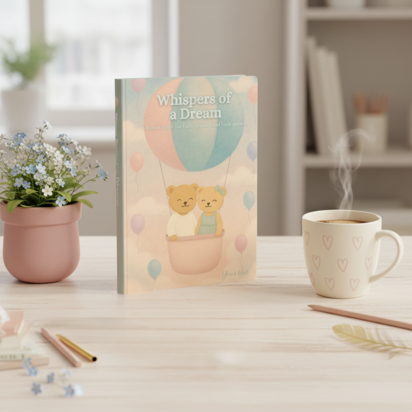 Whispers of a Dream Journal | Pastel Balloon Voyage Notebook